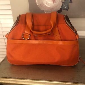 Cole Haan dog carrier orange tote